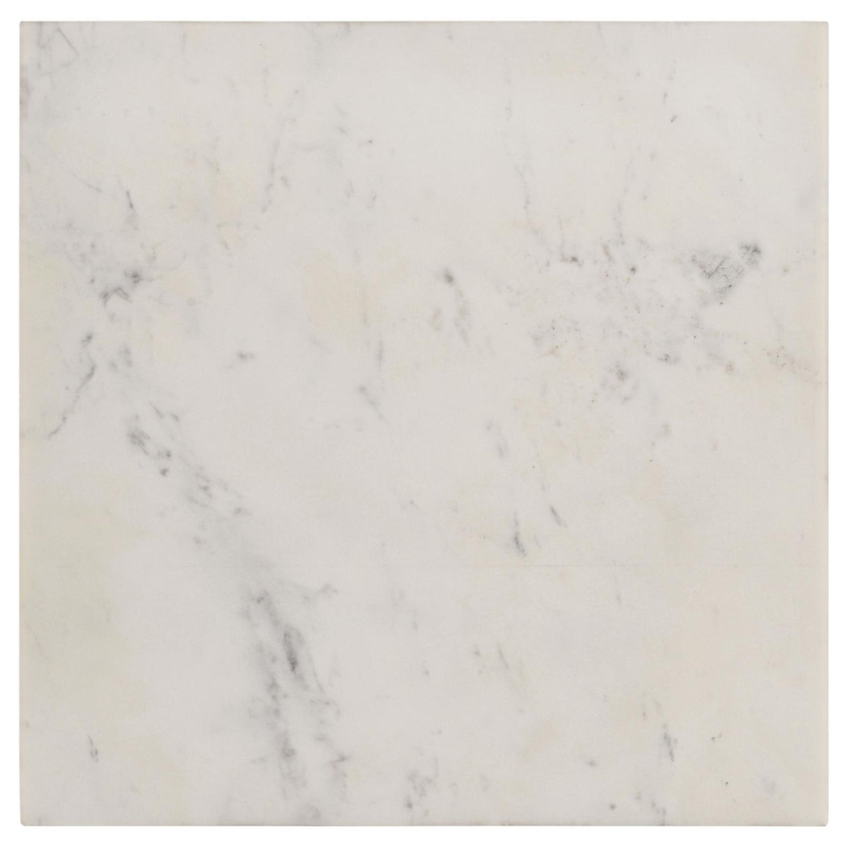 Tobin White and Black Square Marble Top End Table from Coaster - Luna Furniture