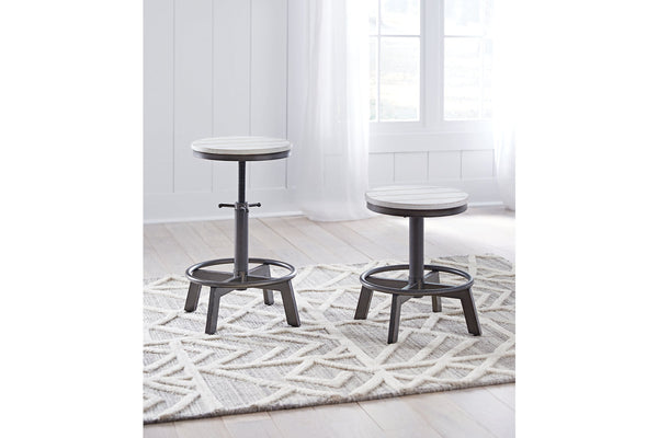 Torjin Vintage White Counter Height Stool, Set of 2