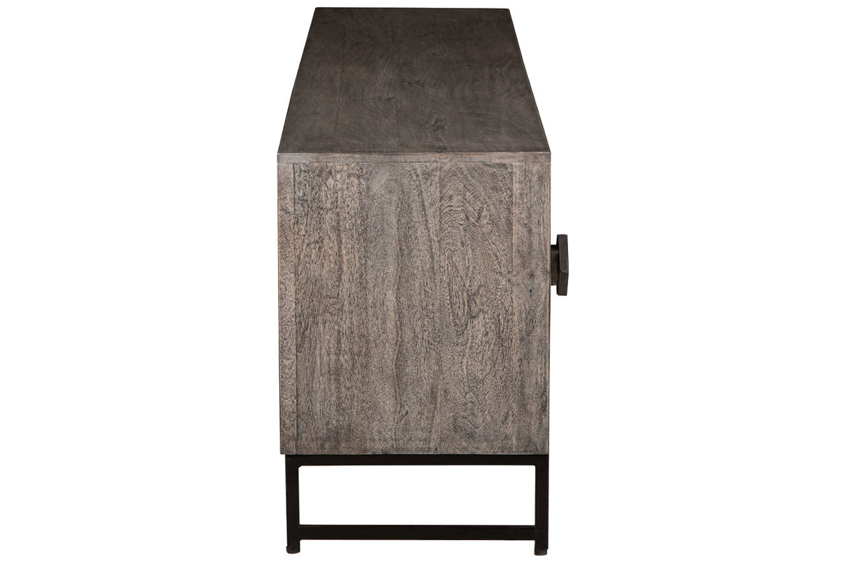 Treybrook Distressed Gray Accent Cabinet from Ashley Furniture - Luna Furniture