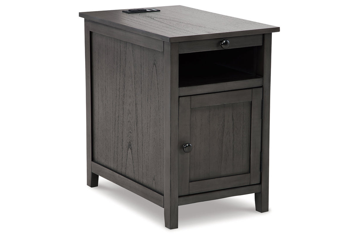 Treytown Gray Chairside End Table from Ashley - Luna Furniture