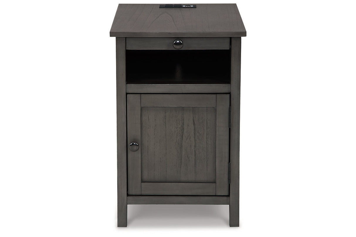 Treytown Gray Chairside End Table from Ashley - Luna Furniture