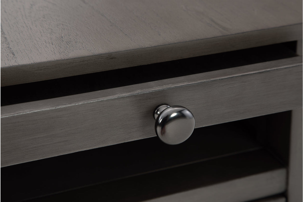 Treytown Gray Chairside End Table from Ashley - Luna Furniture