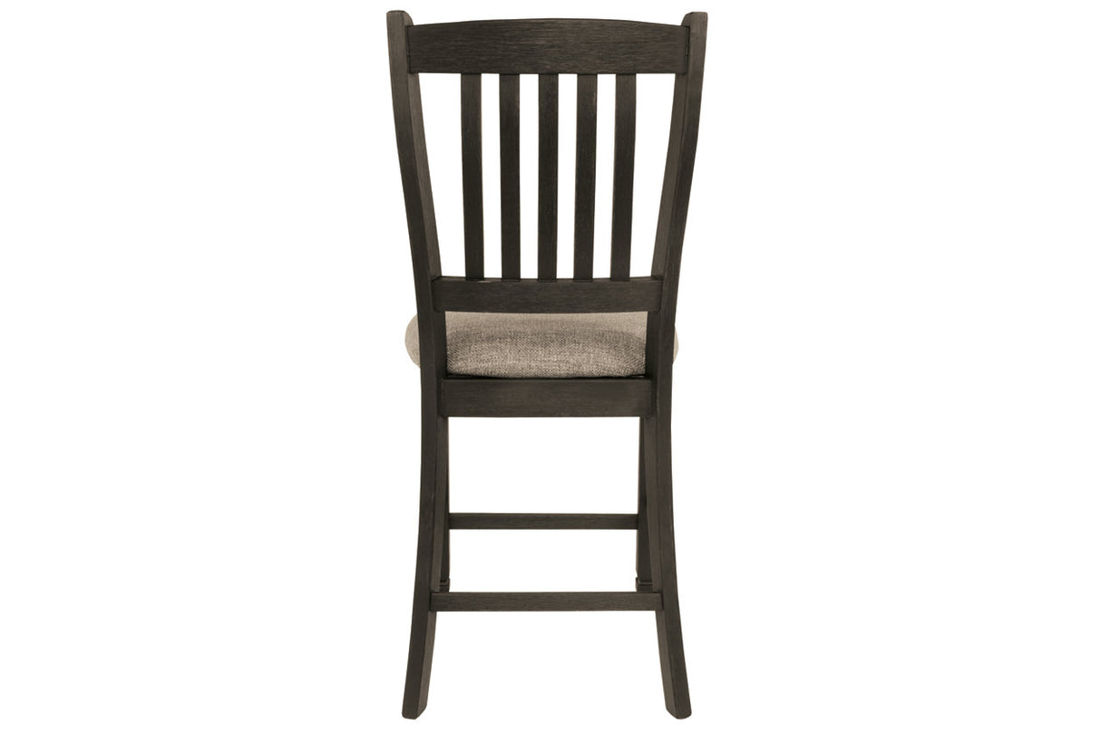 Tyler Creek Black/Grayish Brown Counter Height Barstool, Set of 2 from Ashley - Luna Furniture