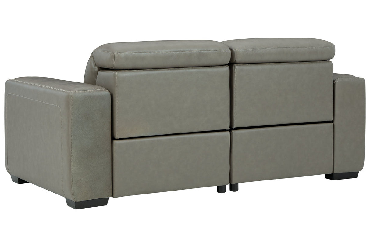 Correze Gray 2-Piece Power Reclining Loveseat from Ashley - Luna Furniture