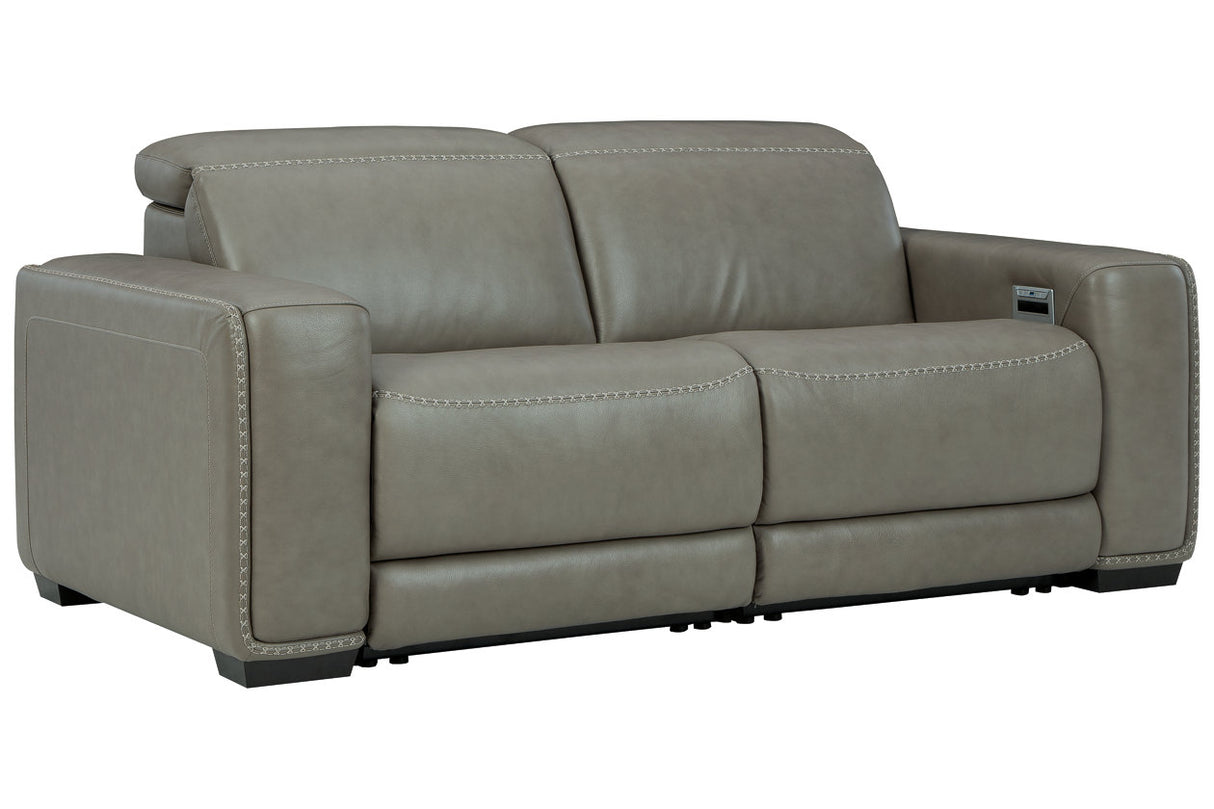 Correze Gray 2-Piece Power Reclining Loveseat from Ashley - Luna Furniture