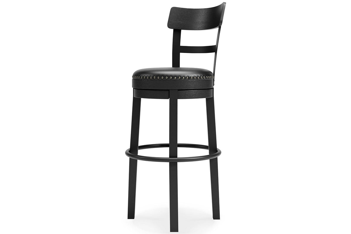 Valebeck Black Bar Height Barstool from Ashley Furniture - Luna Furniture