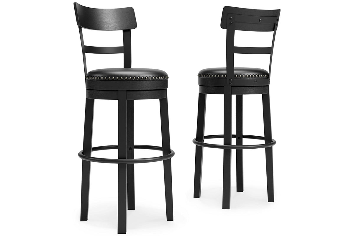 Valebeck Black Bar Height Barstool from Ashley Furniture - Luna Furniture