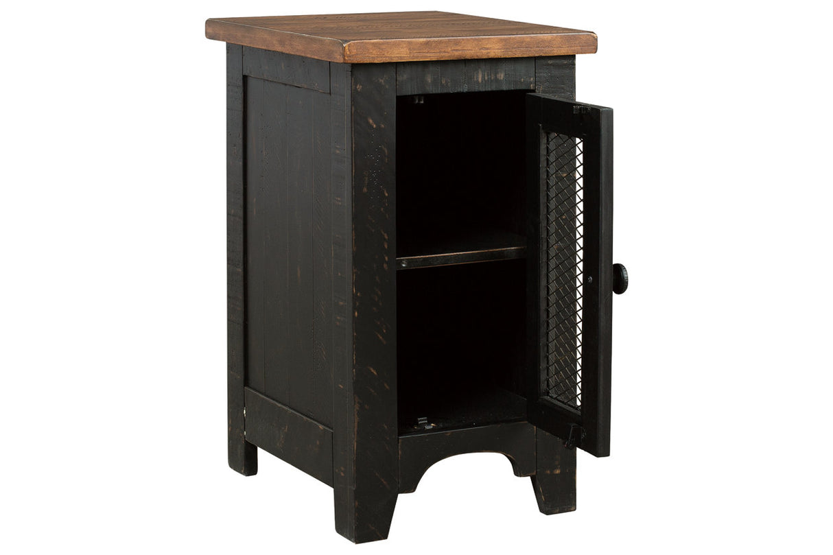 Valebeck Black/Brown Chairside End Table from Ashley - Luna Furniture