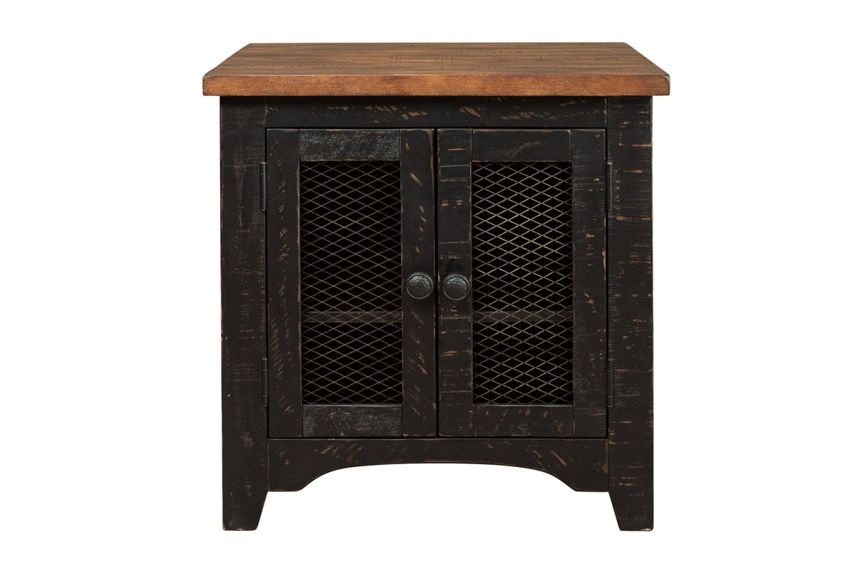 Valebeck Black/Brown End Table from Ashley - Luna Furniture