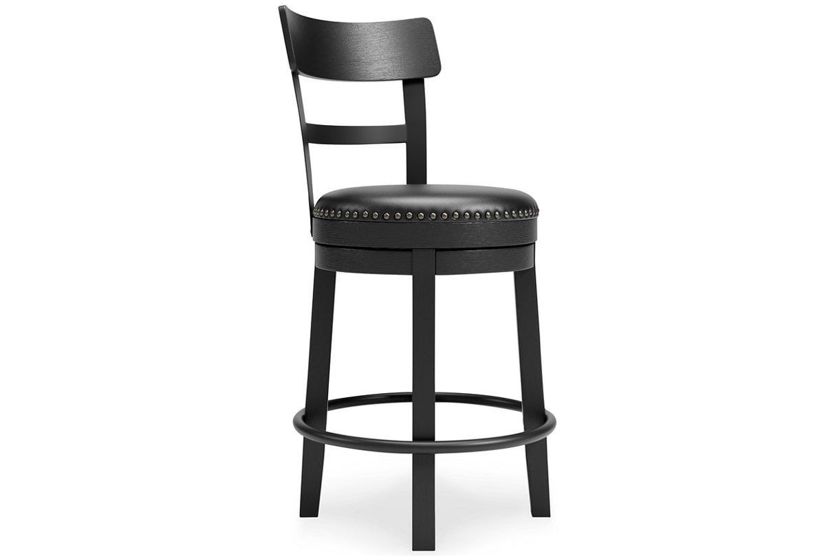 Valebeck Black Counter Height Barstool from Ashley - Luna Furniture
