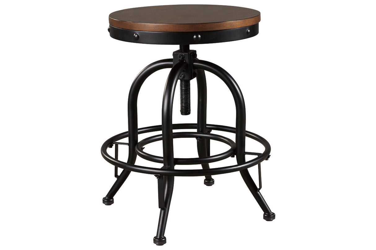 Valebeck Brown/Black Counter Height Barstool, Set of 2 from Ashley - Luna Furniture