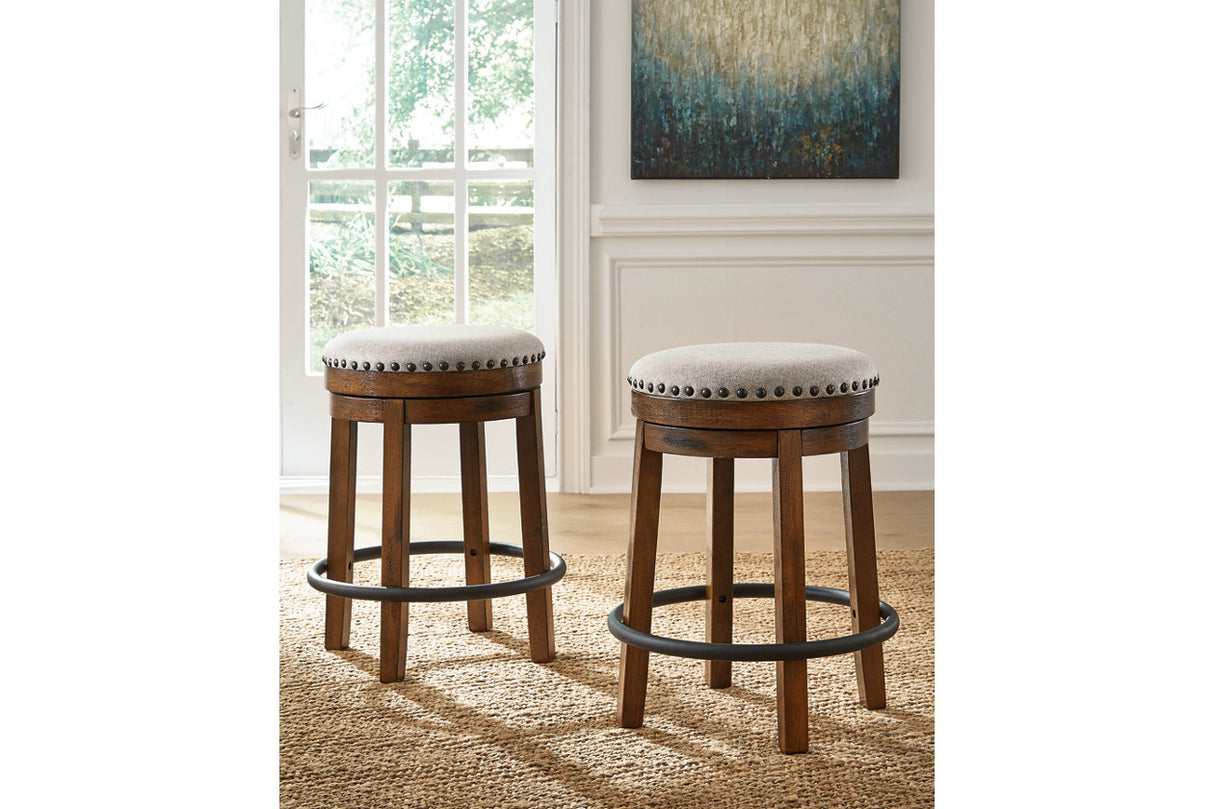 Valebeck Brown/Black Counter Height Stool from Ashley - Luna Furniture