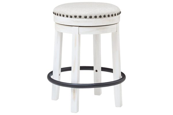Valebeck White/Black Counter Height Stool