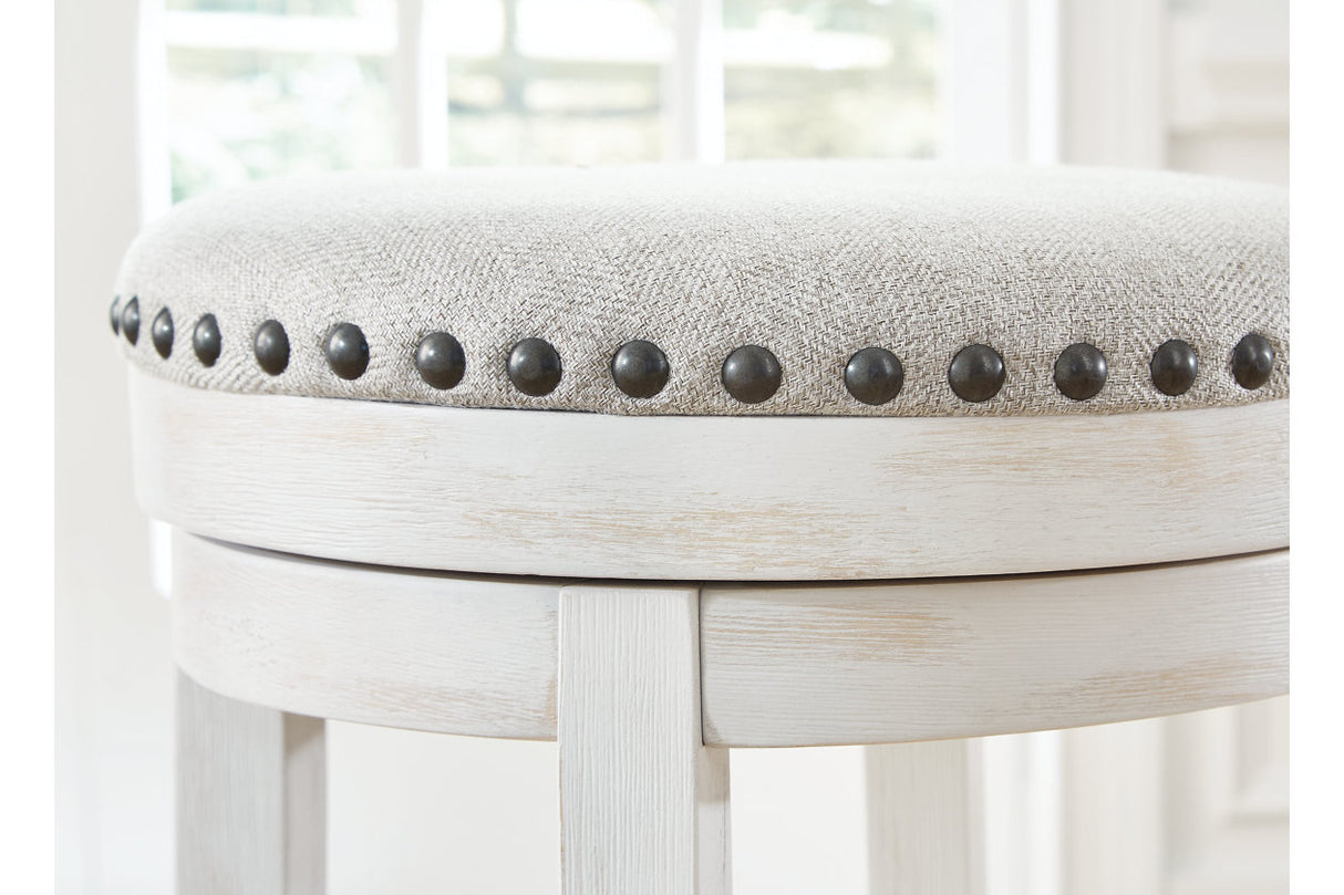 Valebeck White/Black Counter Height Stool from Ashley - Luna Furniture