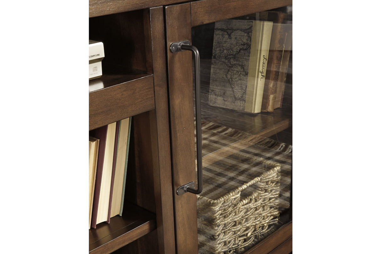 Starmore Brown/Gunmetal 3-Piece Entertainment Center from Ashley - Luna Furniture