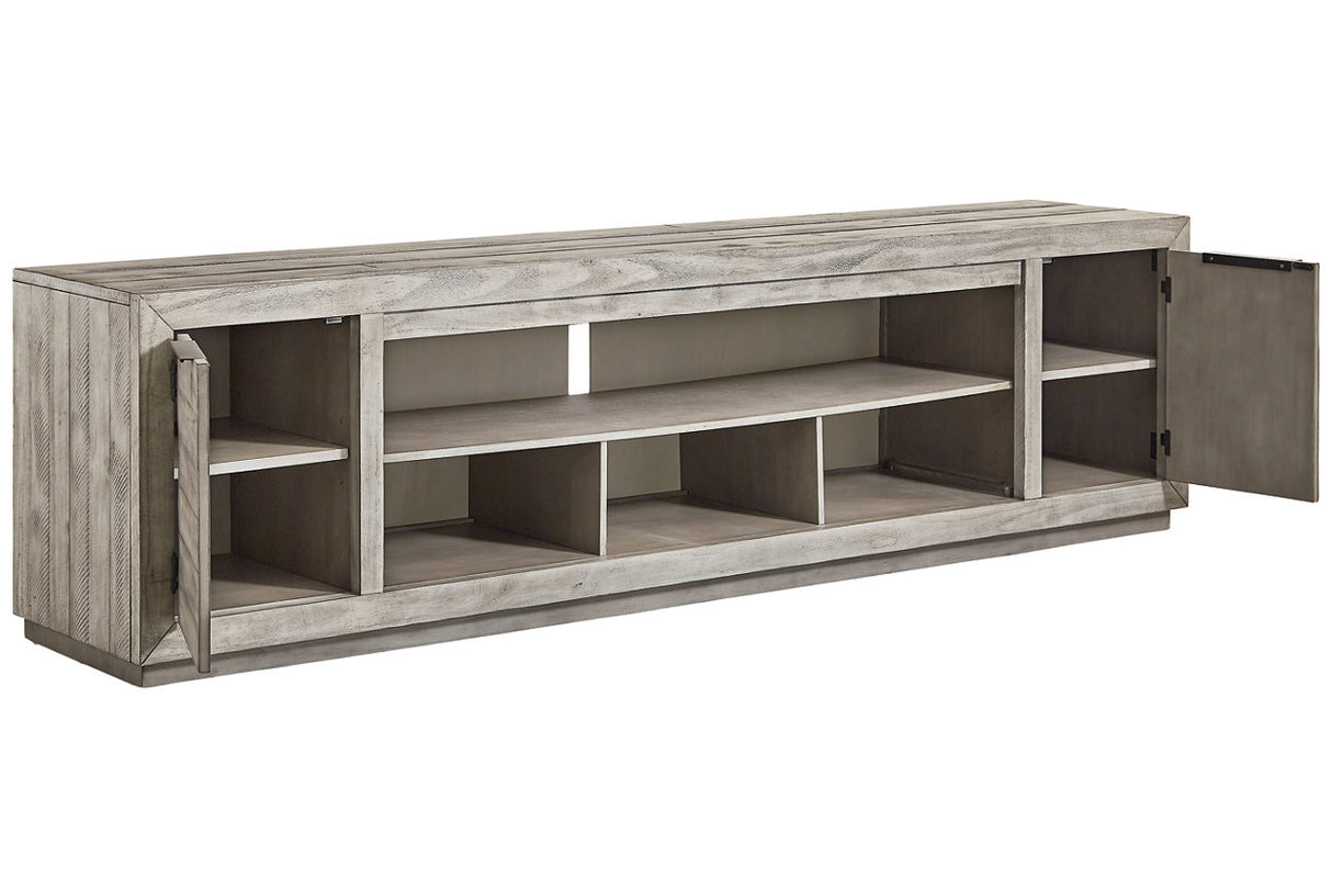 Naydell Gray 92" TV Stand