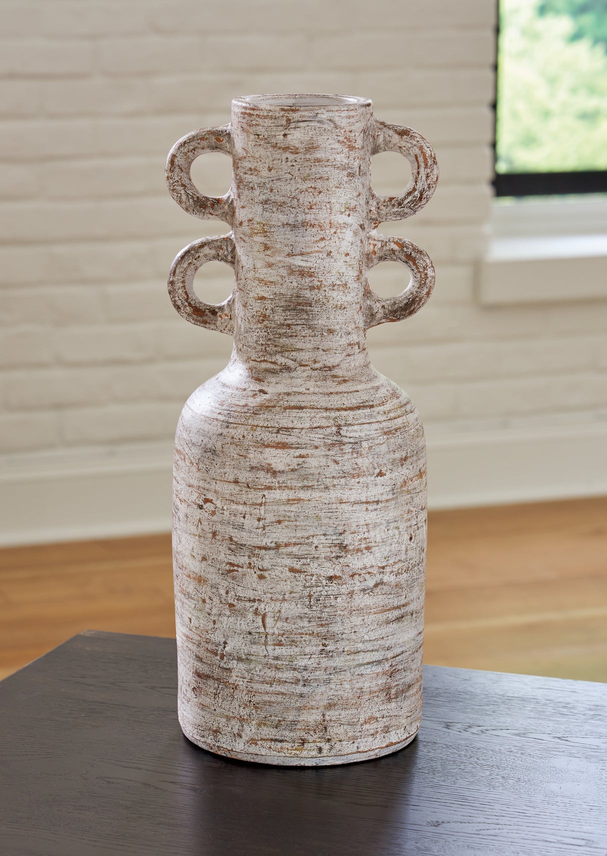 Wellbridge Distressed White Vase from Ashley - Luna Furniture