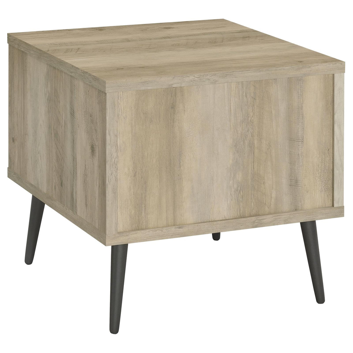 Welsh Antique Pine and Gray Square Engineered Wood End Table with Shelf from Coaster - Luna Furniture