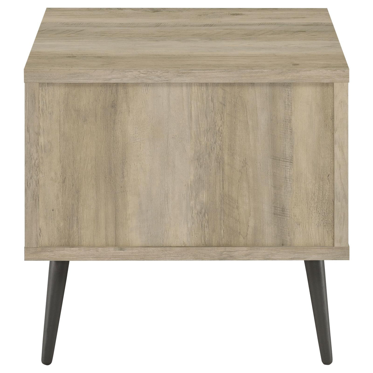 Welsh Antique Pine and Gray Square Engineered Wood End Table with Shelf from Coaster - Luna Furniture