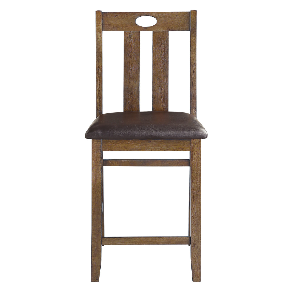 Weston Medium Brown 5-Piece Counter Height Set from Homelegance - Luna Furniture