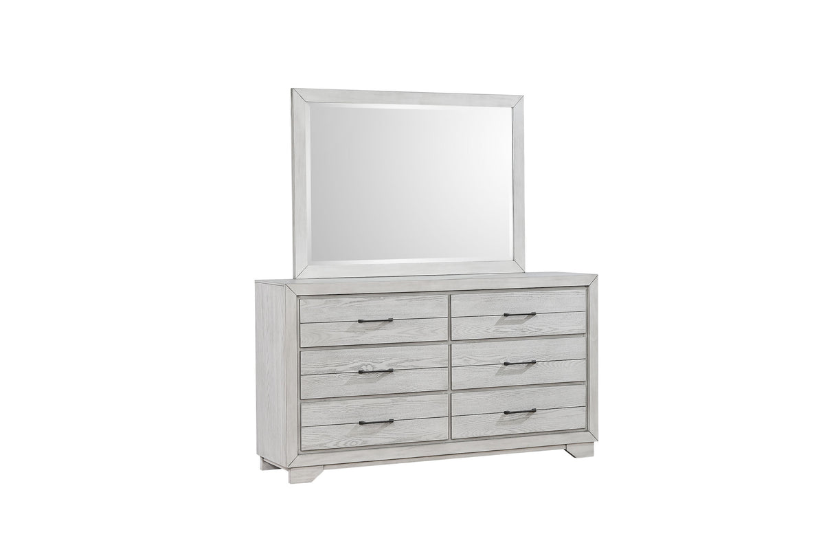 White Sands Chalk Bedroom Mirror (Mirror Only) from Crown Mark - Luna Furniture