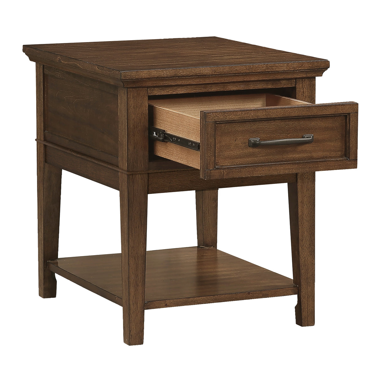 Whitley Walnut End Table from Homelegance - Luna Furniture