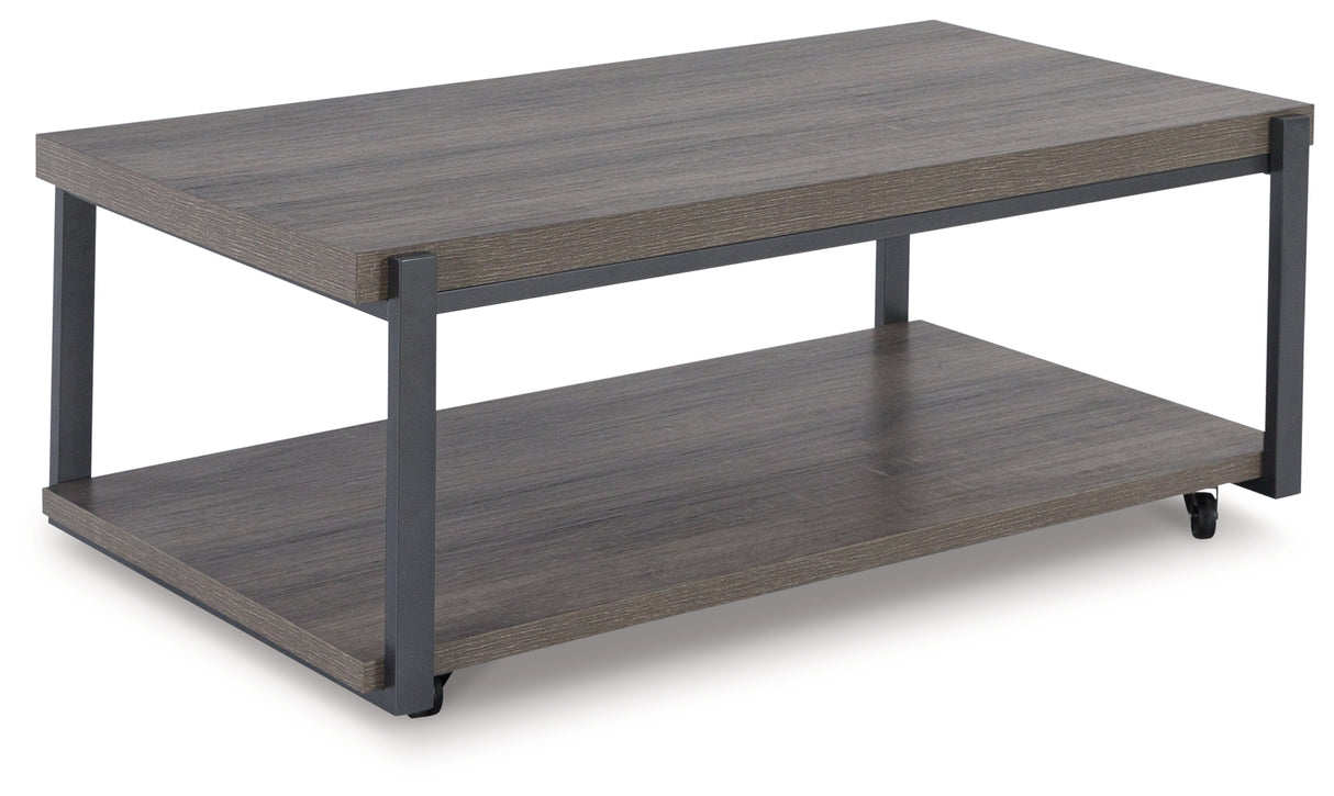 Wilmaden Gray/Black Table from Ashley - Luna Furniture