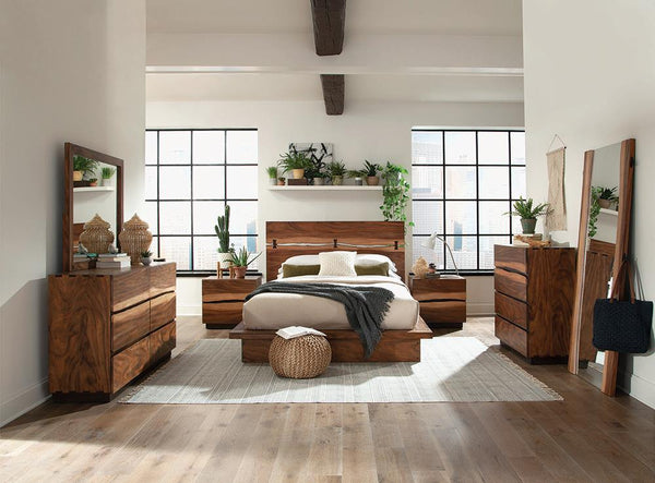 Winslow Smokey Walnut and Coffee Bean Storage Queen Bed