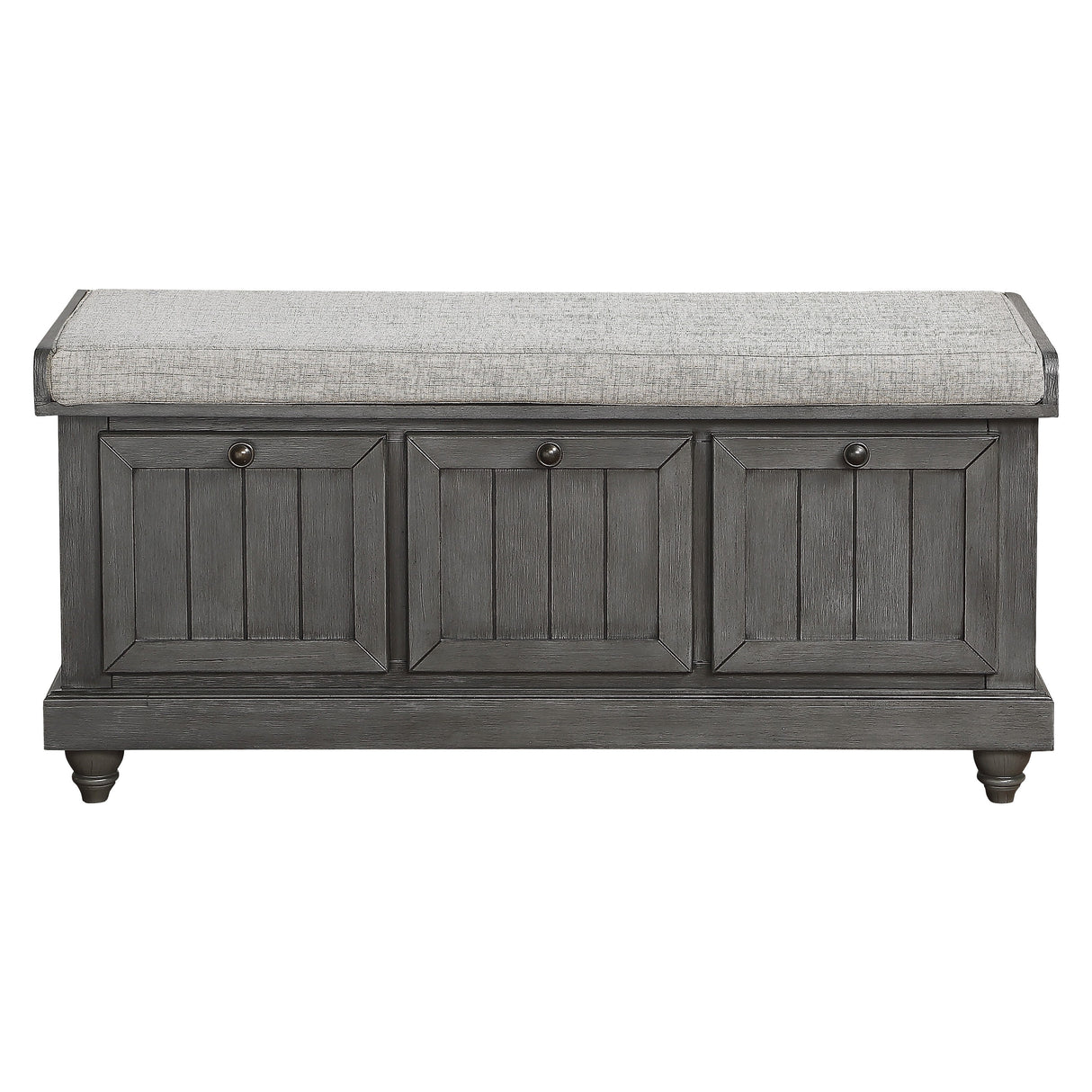 Woodwell Dark Gray Lift Top Storage Bench from Homelegance - Luna Furniture