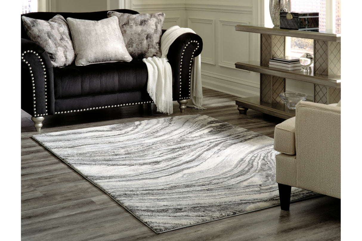 Wysdale Cream/Gray Large Rug from Ashley - Luna Furniture