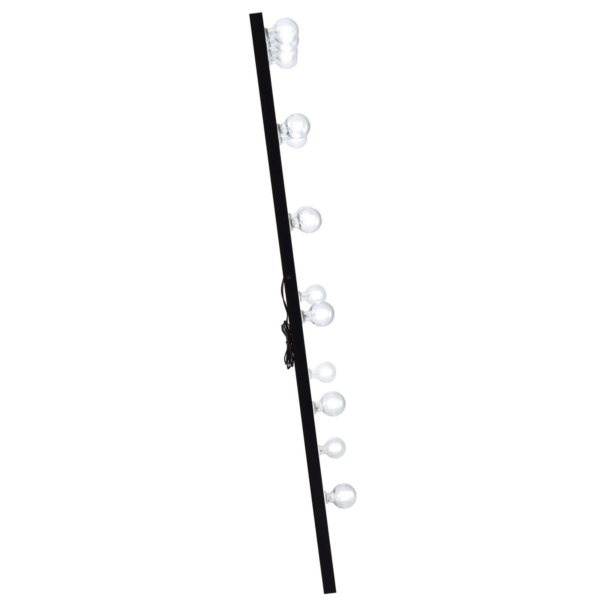 Zayan Black High Gloss Full Length Floor Mirror With Lighting from Coaster - Luna Furniture