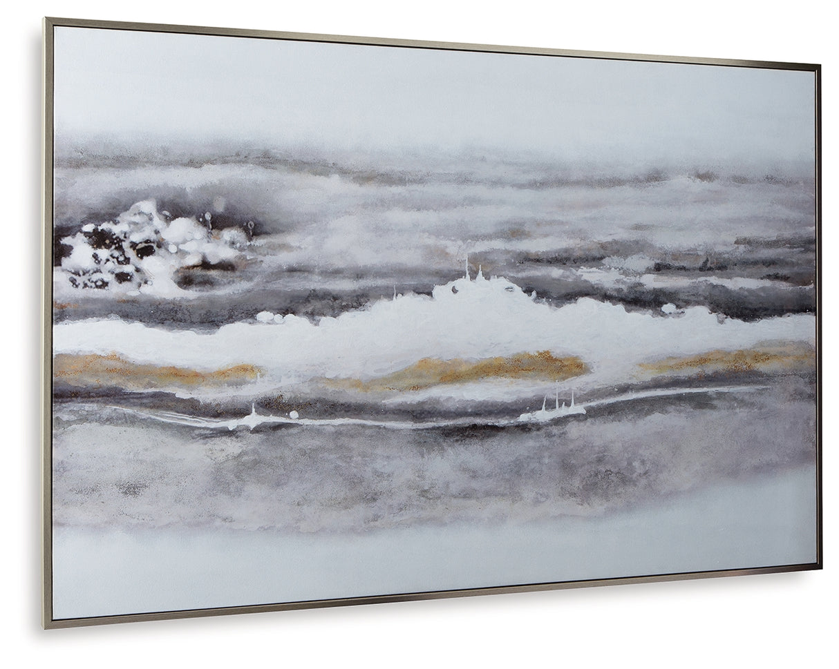 Acebell Gray/White Wall Art - A8000401 - Luna Furniture