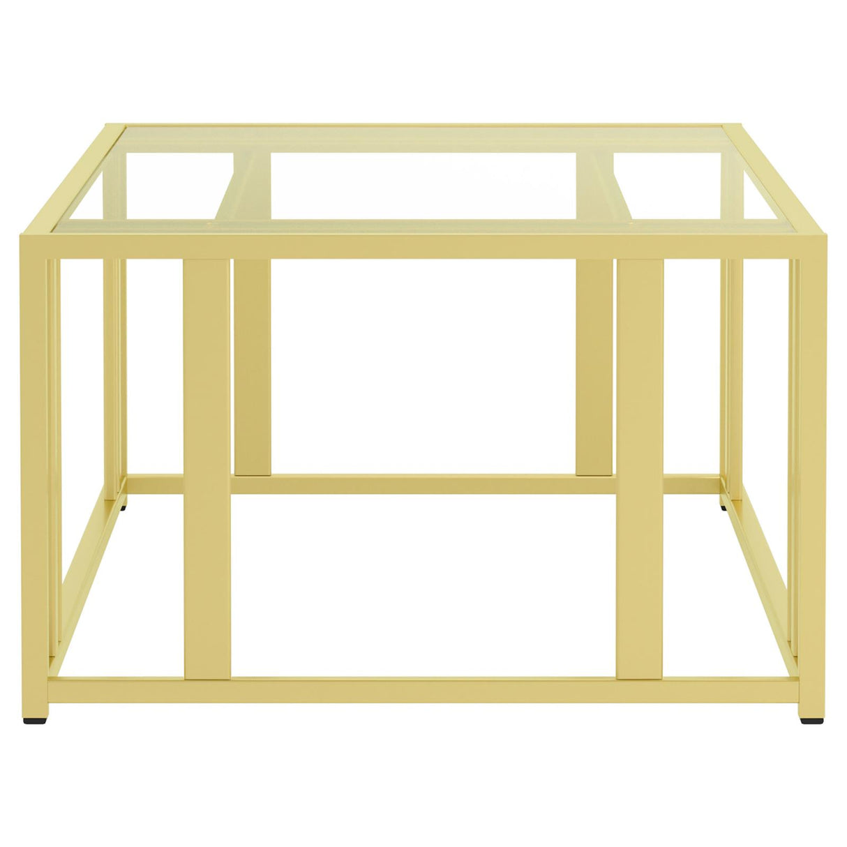 Adri Matte Brass Metal Frame Coffee Table from Coaster - Luna Furniture