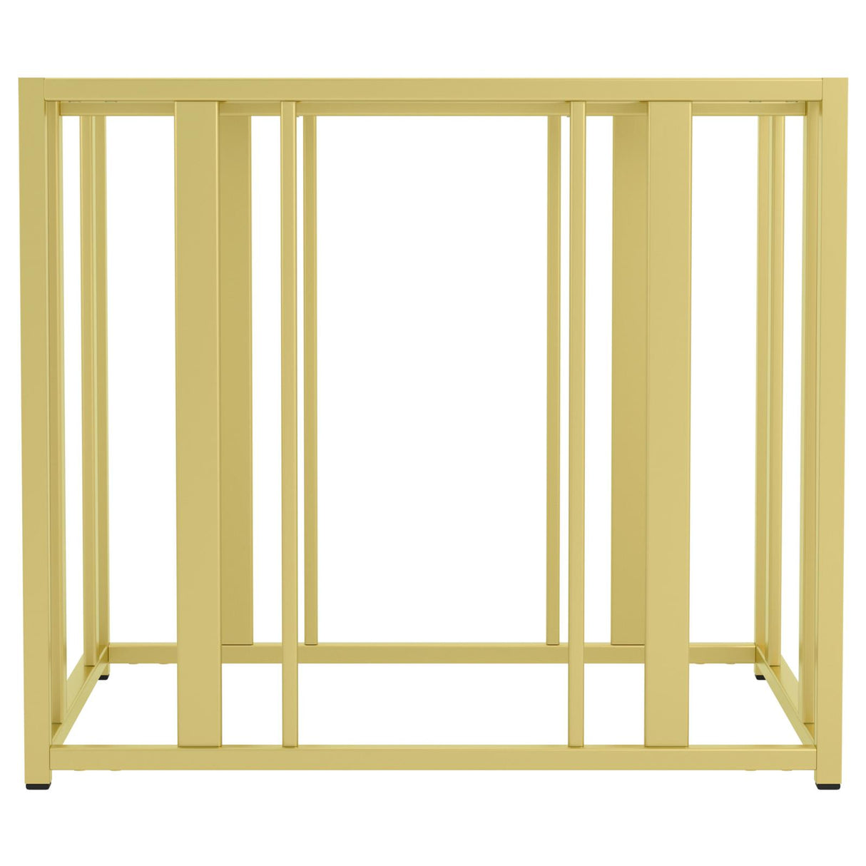 Adri Matte Brass Metal Frame End Table from Coaster - Luna Furniture