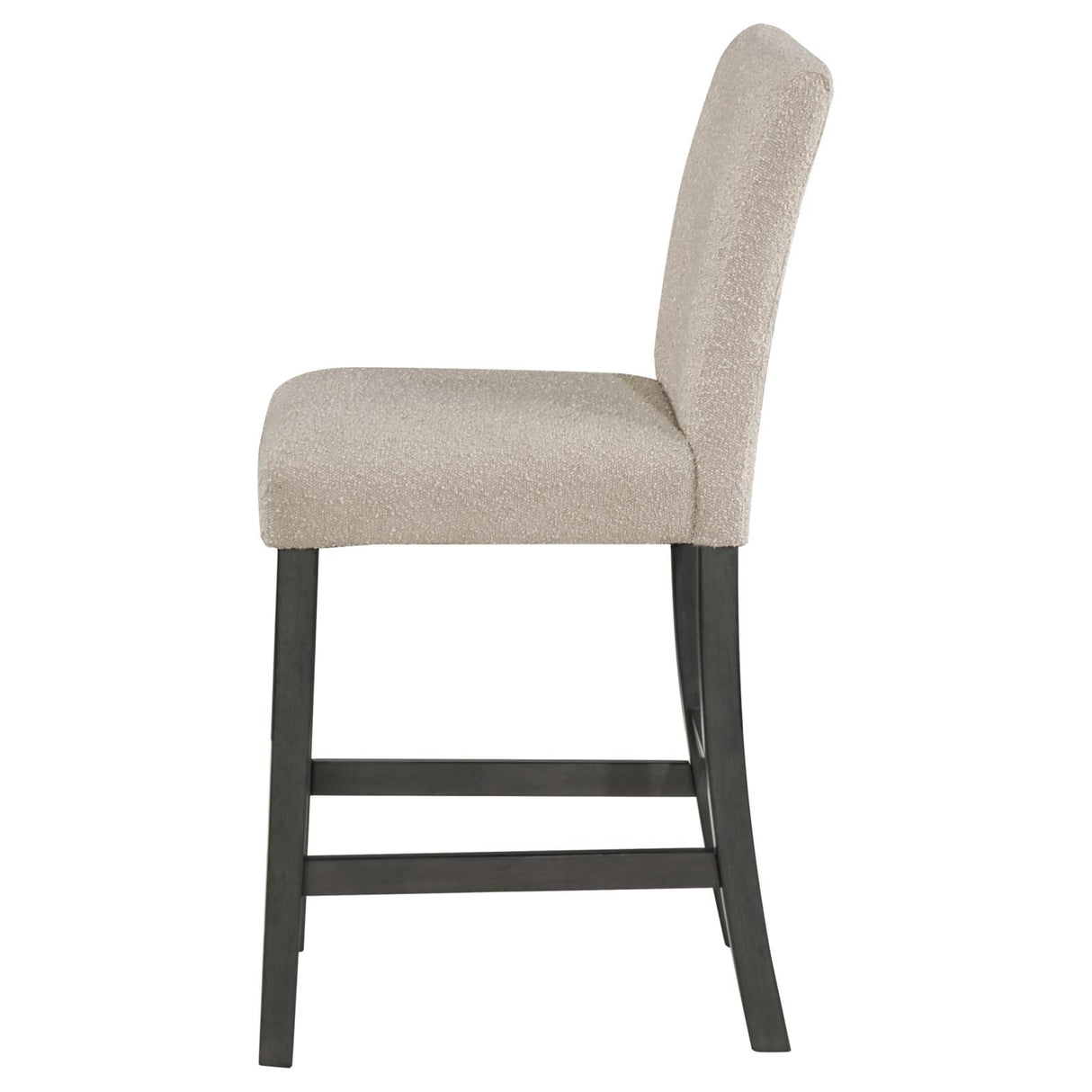 Alba Beige and Charcoal Gray Boucle Upholstered Counter Height Dining Chair, Set of 2 from Coaster - Luna Furniture