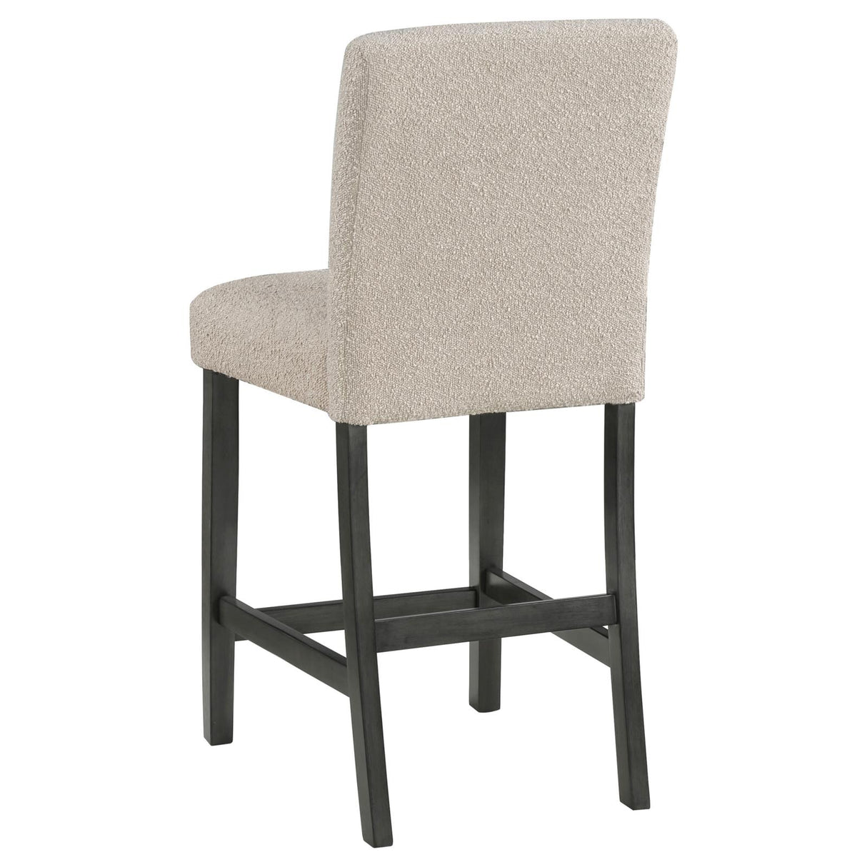 Alba Beige and Charcoal Gray Boucle Upholstered Counter Height Dining Chair, Set of 2 from Coaster - Luna Furniture