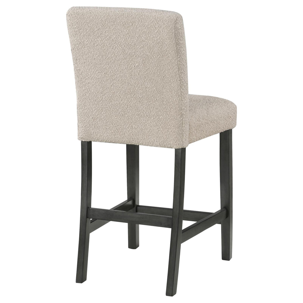 Alba Beige and Charcoal Gray Boucle Upholstered Counter Height Dining Chair, Set of 2 from Coaster - Luna Furniture