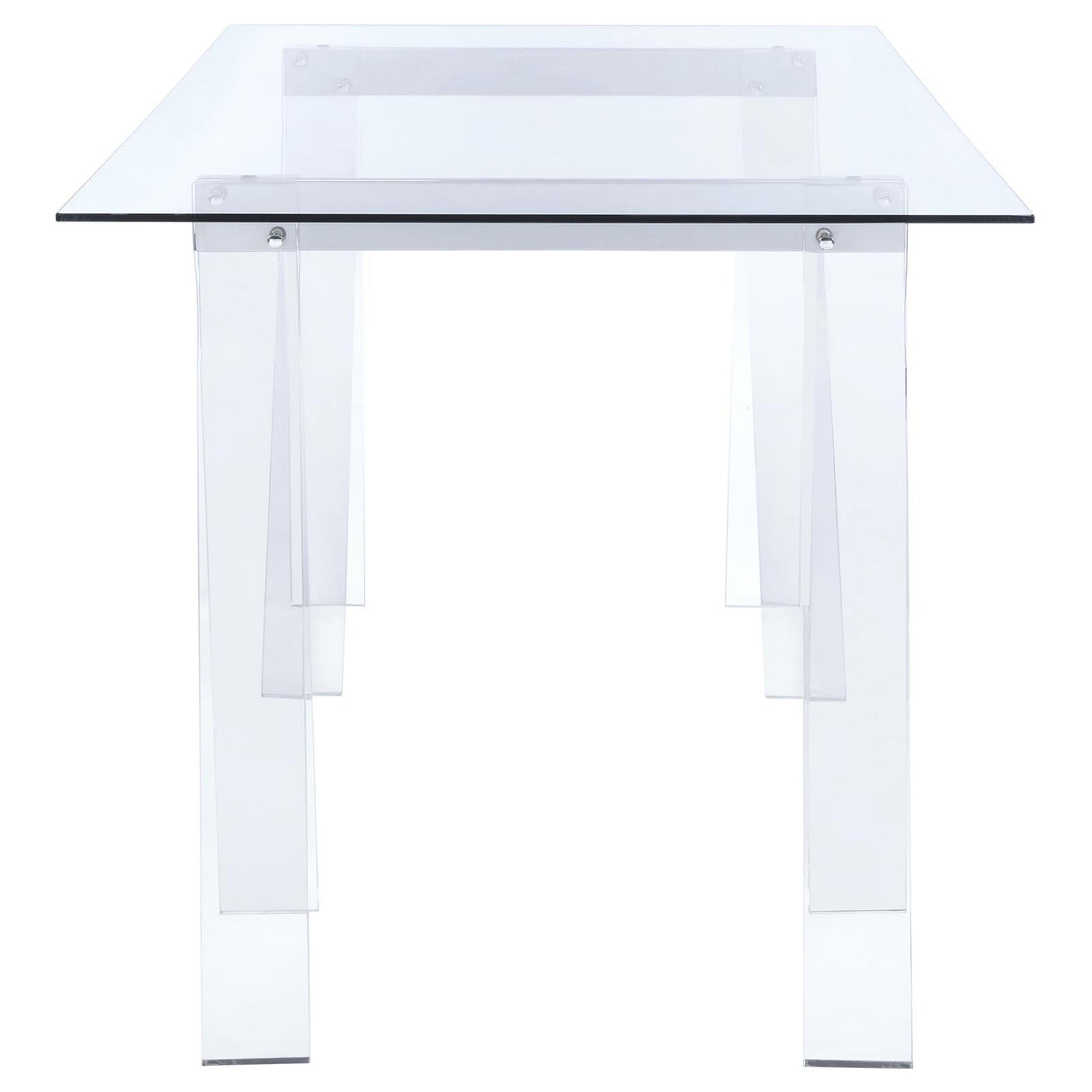 Amaturo Clear Writing Desk with Glass Top from Coaster - Luna Furniture