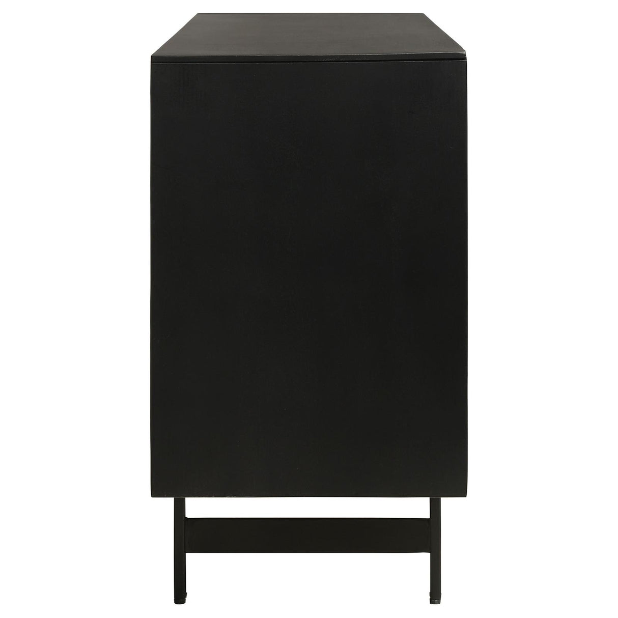Aminah Natural and Black 3-Door Wooden Accent Cabinet from Coaster - Luna Furniture