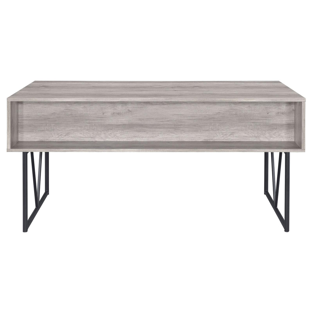 Analiese Gray Driftwood 4-Drawer Writing Desk from Coaster - Luna Furniture