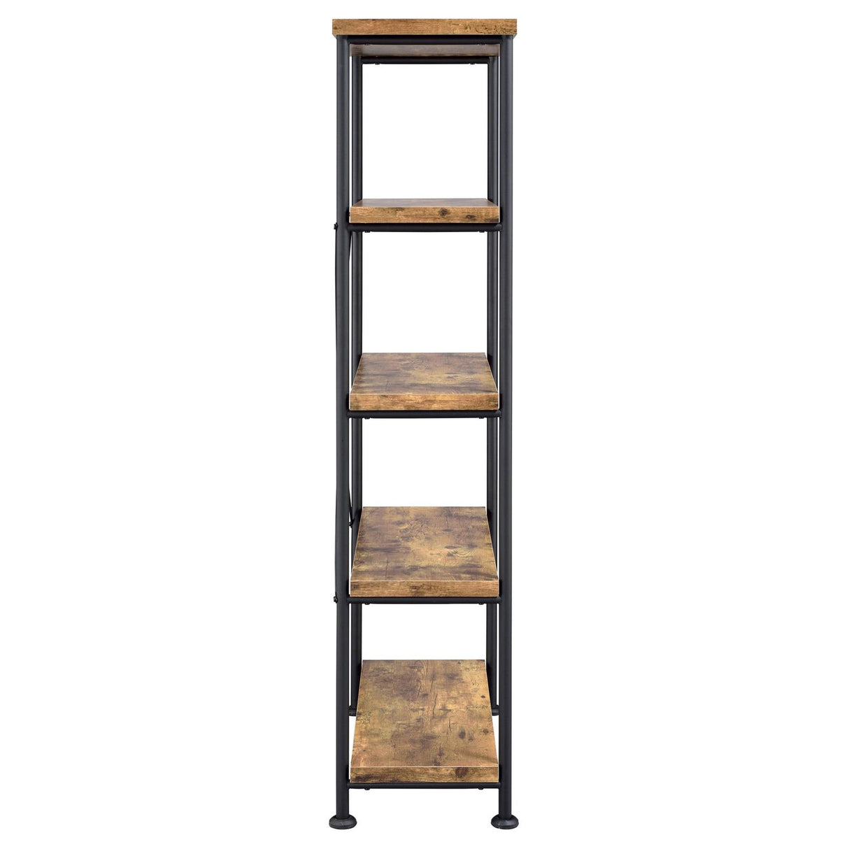 Analiese Antique Nutmeg 4-Shelf Bookcase from Coaster - Luna Furniture