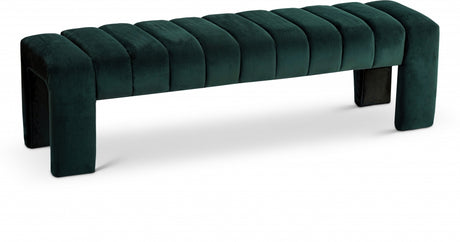 Andaz Velvet Bench Green - 443Green - Luna Furniture