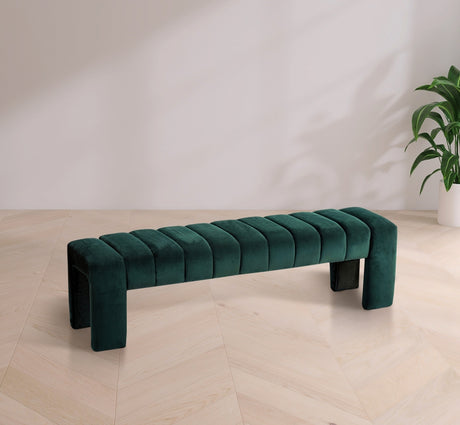 Andaz Velvet Bench Green - 443Green - Luna Furniture
