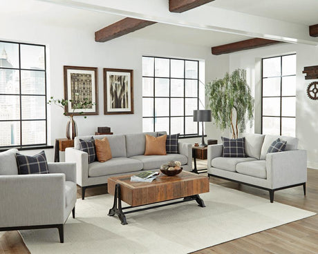 Apperson 2-piece Living Room Set Grey - 508681-S2 - Luna Furniture