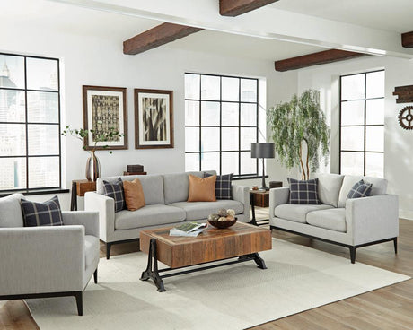 Apperson 3-piece Living Room Set Grey - 508681-S3 - Luna Furniture
