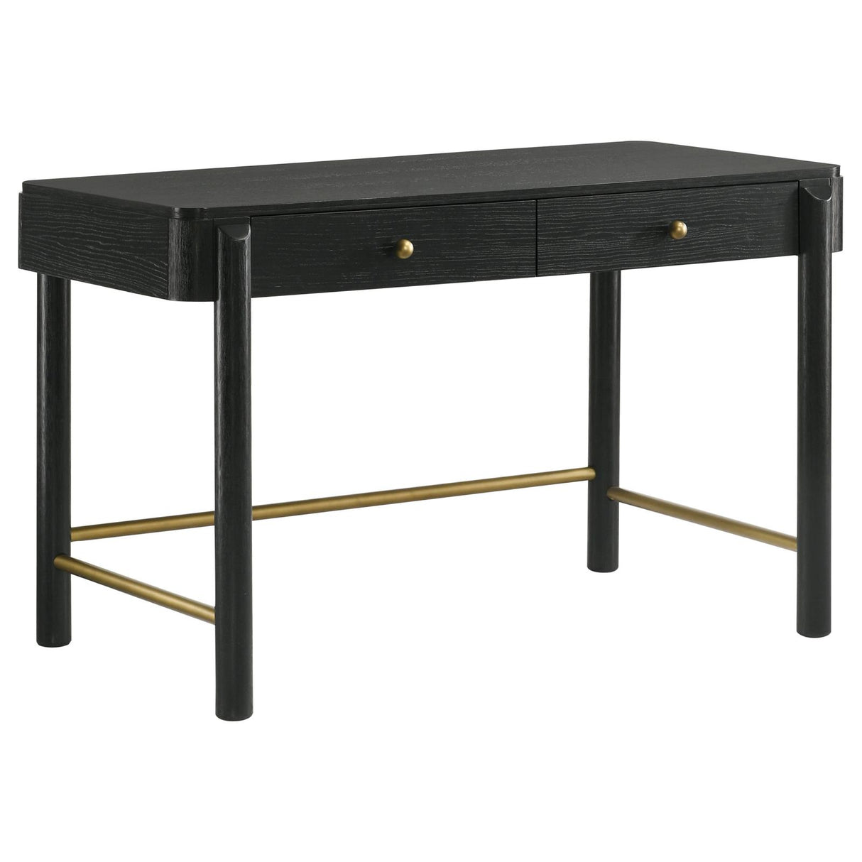 Arini Black 2-Drawer Vanity Desk Makeup Table from Coaster - Luna Furniture