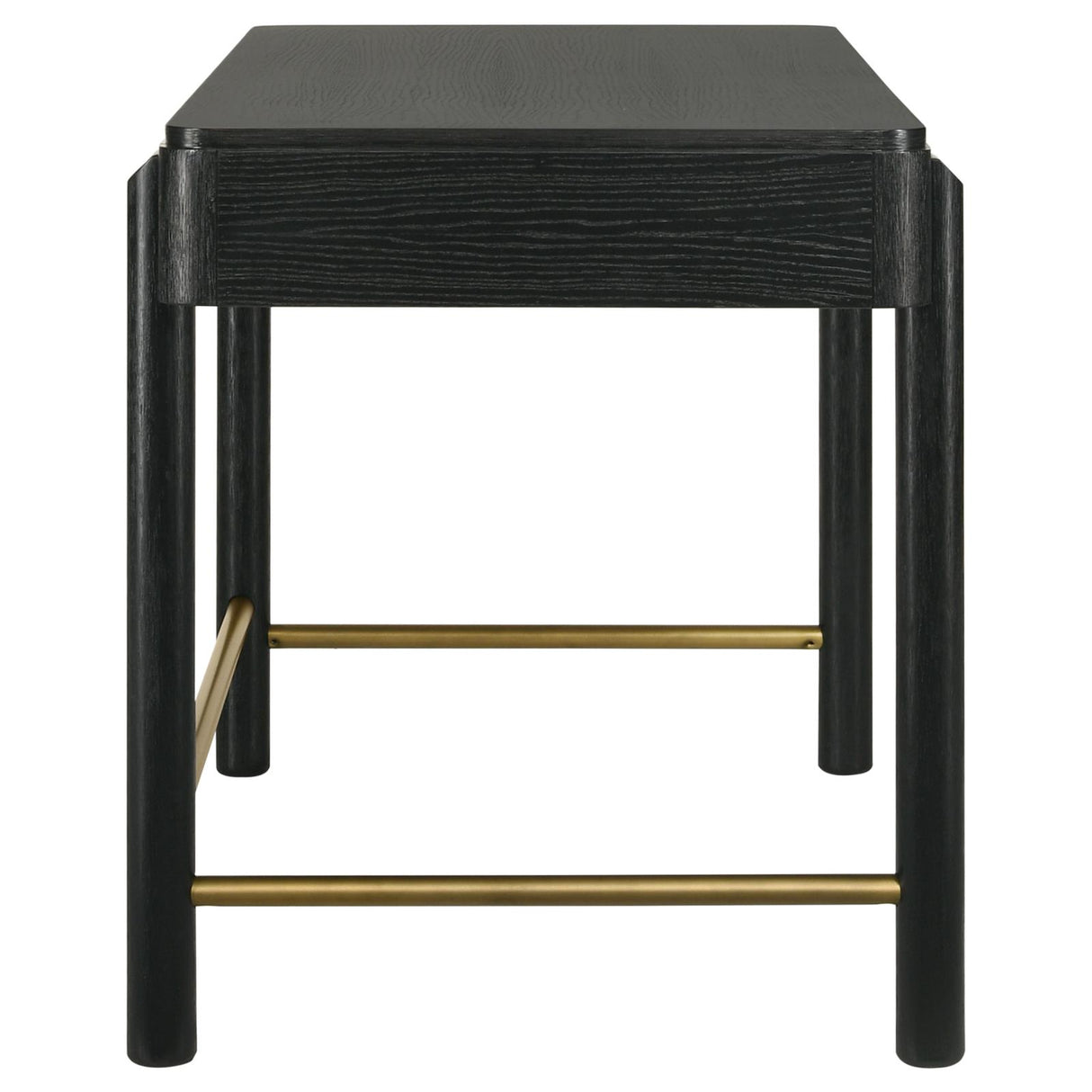 Arini Black 2-Drawer Vanity Desk Makeup Table from Coaster - Luna Furniture