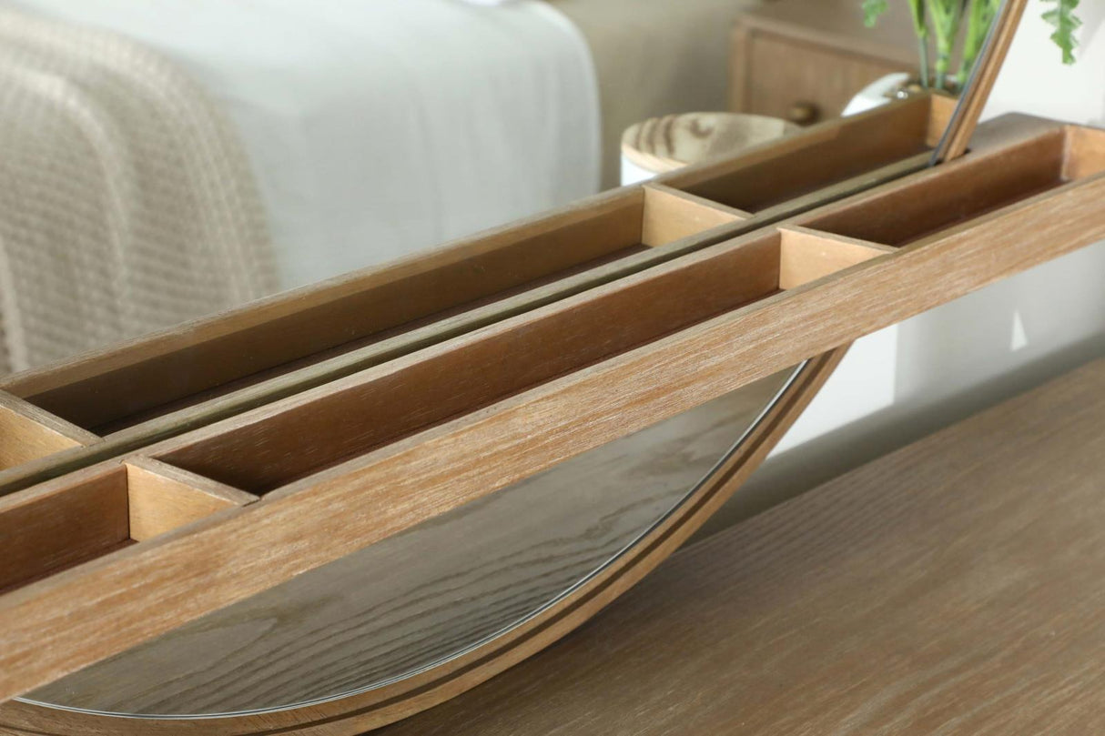 Arini Sand Wash Round Dresser Mirror (Mirror Only) from Coaster - Luna Furniture