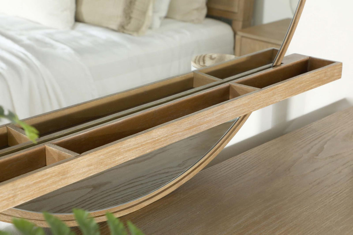 Arini Sand Wash Round Dresser Mirror (Mirror Only) from Coaster - Luna Furniture