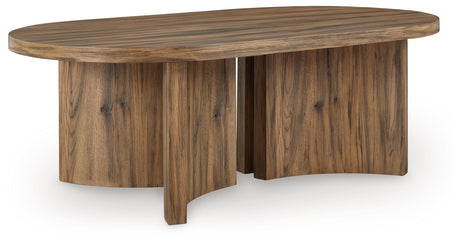 Austanny Warm Brown Coffee Table - T683-0 - Luna Furniture